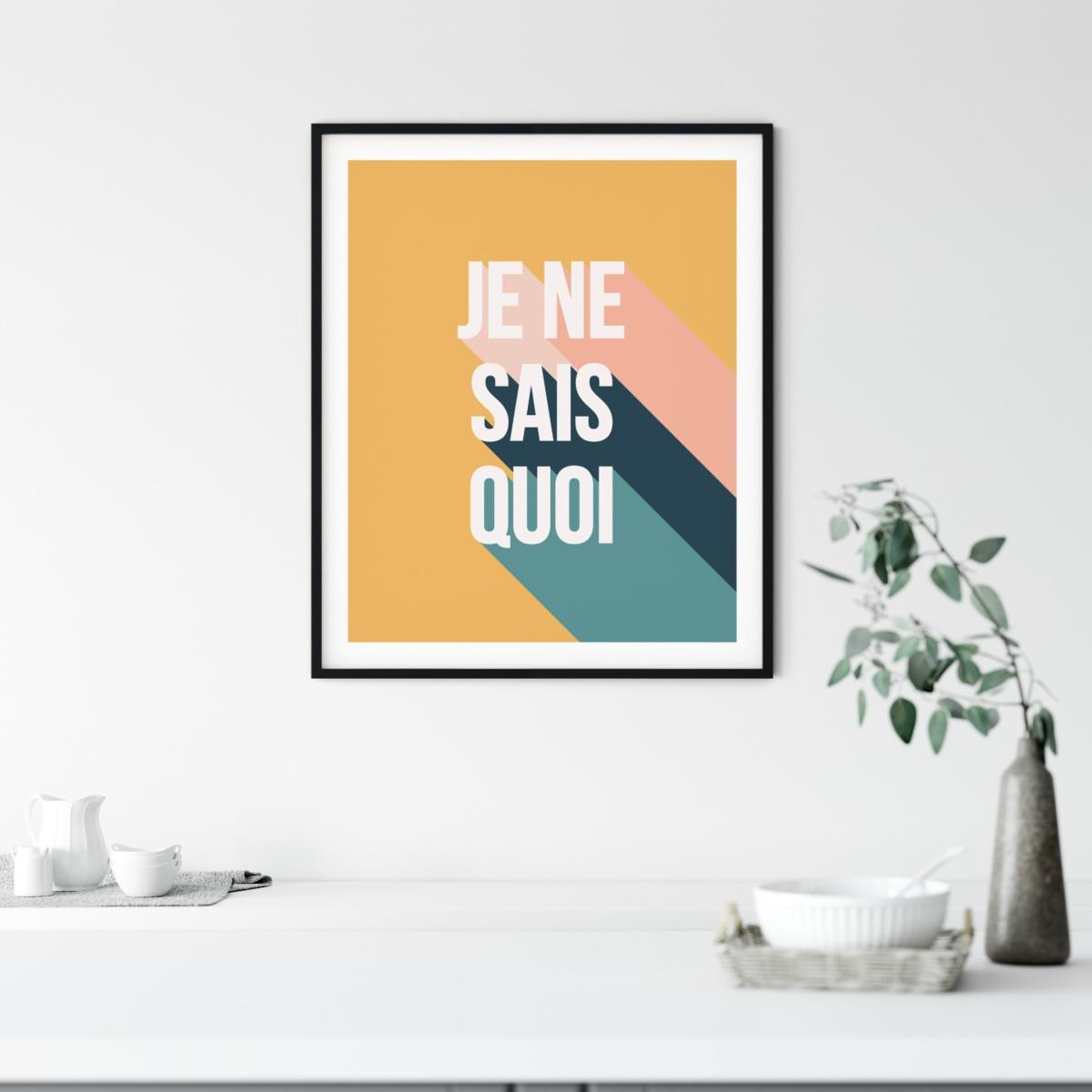 Yellow / Orange Je Ne Sais Quoi A3 297 X 420Mm The Native State – image 2
