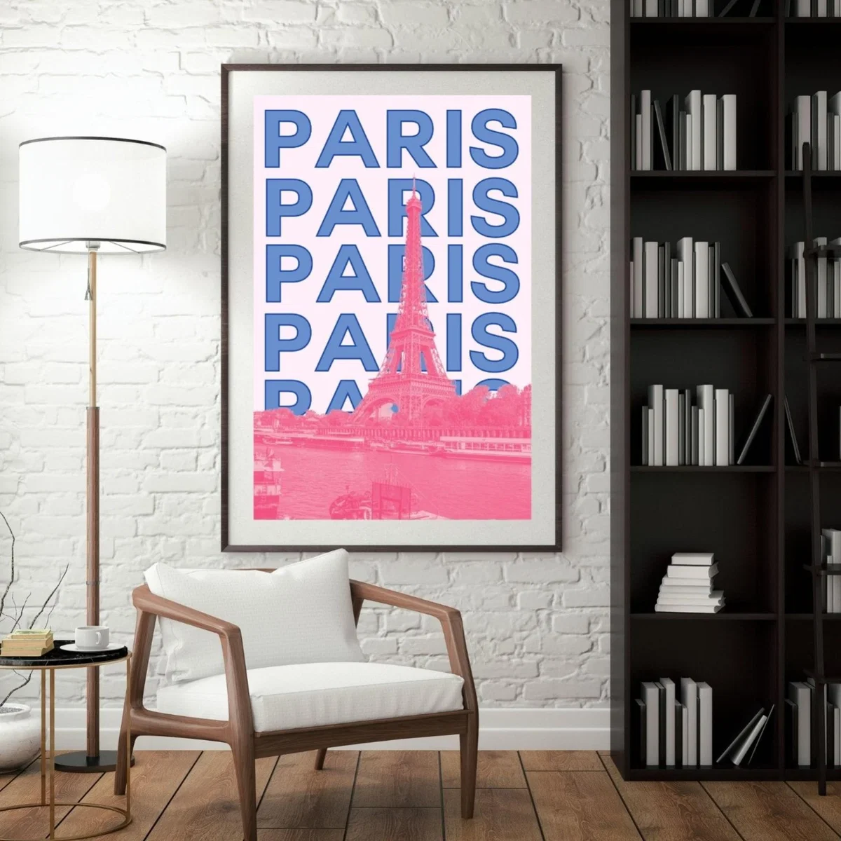 Pink / Purple Paris Eiffel Charm Poster | Artchi – image 3