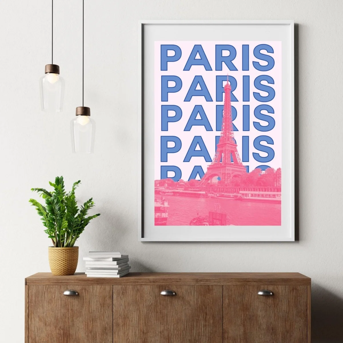 Pink / Purple Paris Eiffel Charm Poster | Artchi – image 4