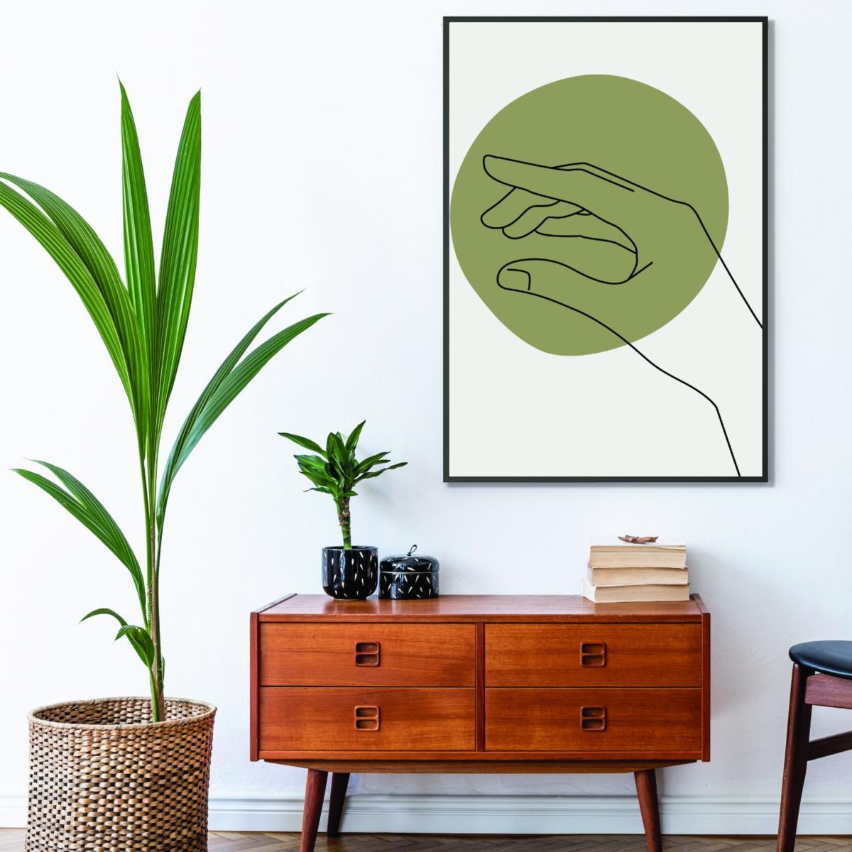 Green Abstract Minimal Hand #2 Medium Stanley Print House – image 3