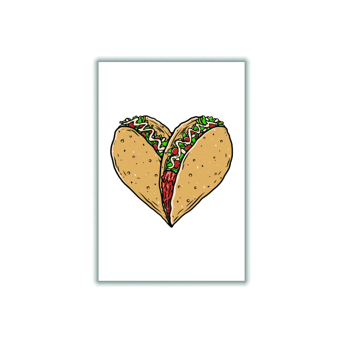Gold Tacos Are Life A3 297 X 420Mm Stanley Print House – image 1