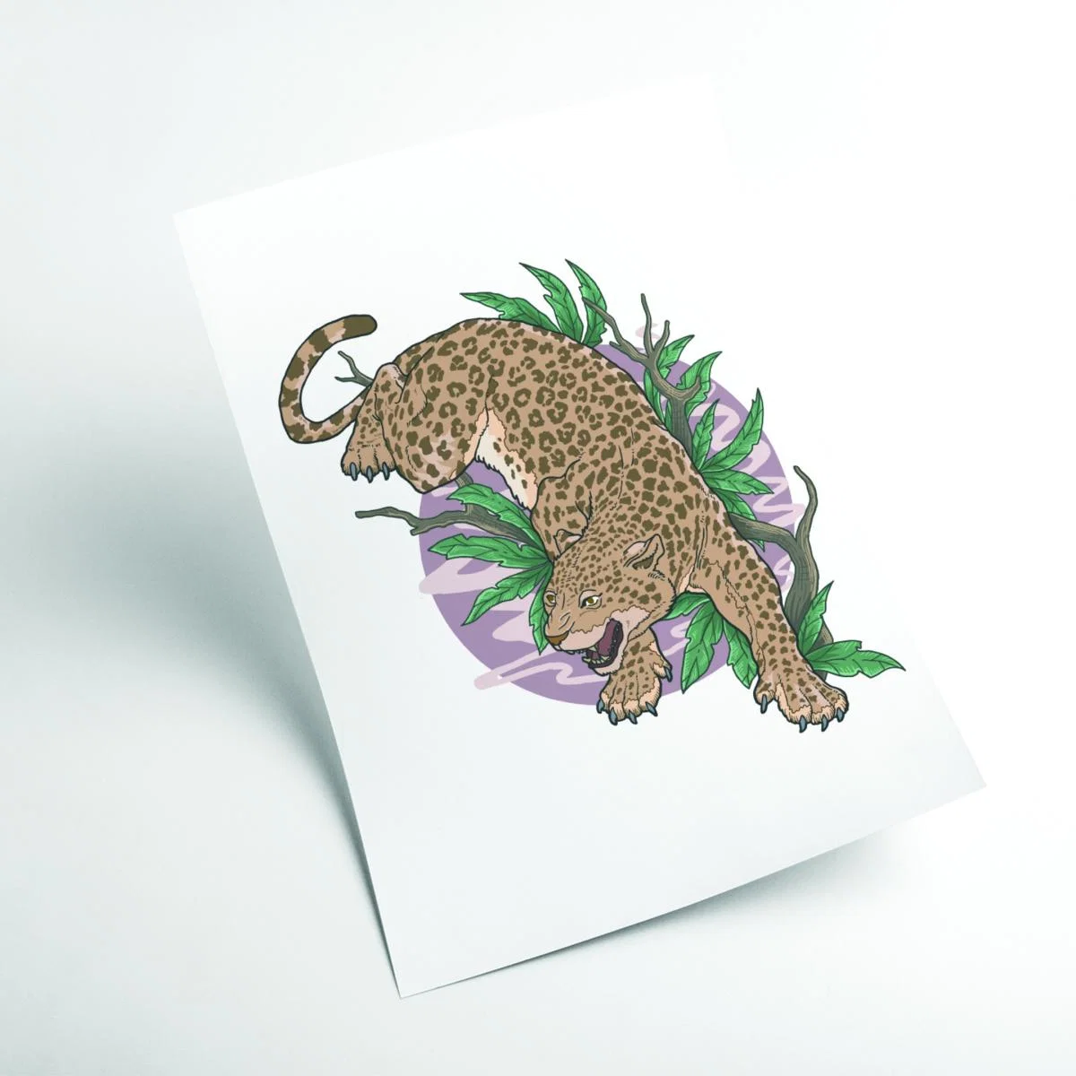 Brown Wild Leopard Extra Small Stanley Print House – image 2