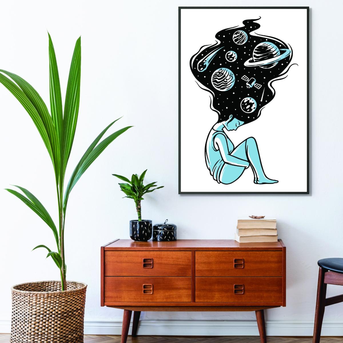 Blue Head In The Clouds Extra Large Stanley Print House – image 3