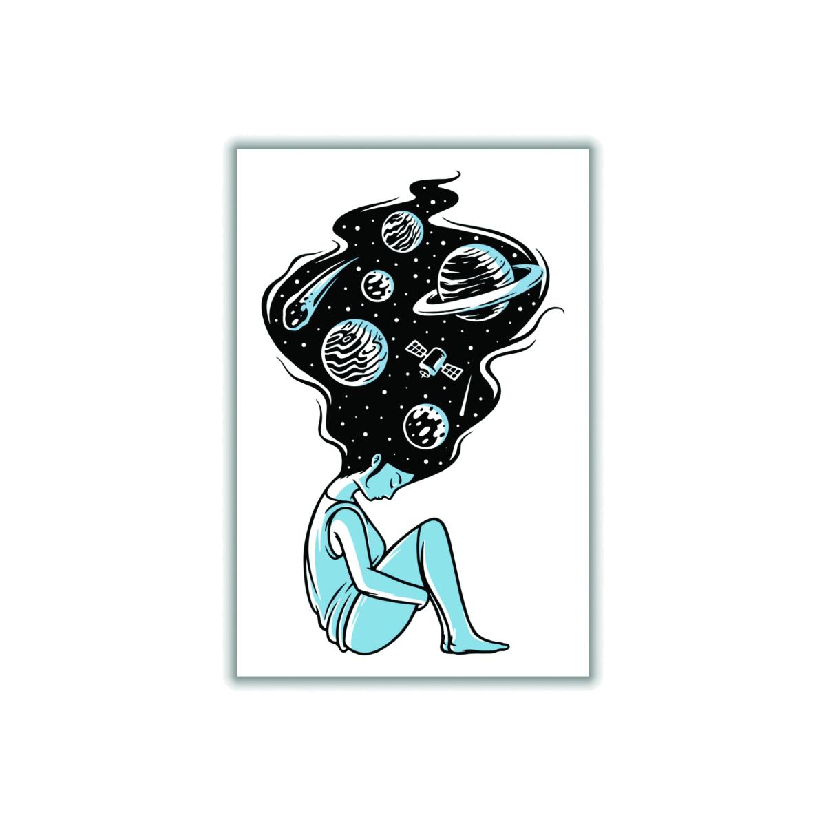 Blue Head In The Clouds Extra Large Stanley Print House – image 1
