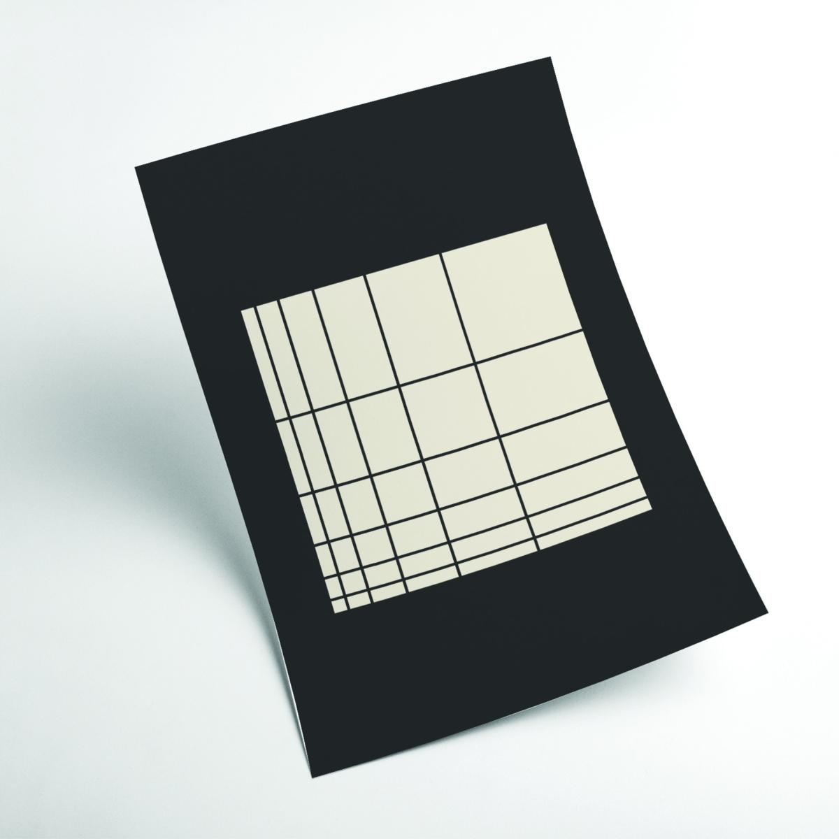 Black Geometric Vibes #3 A2 420 X 594Mm Stanley Print House – image 2
