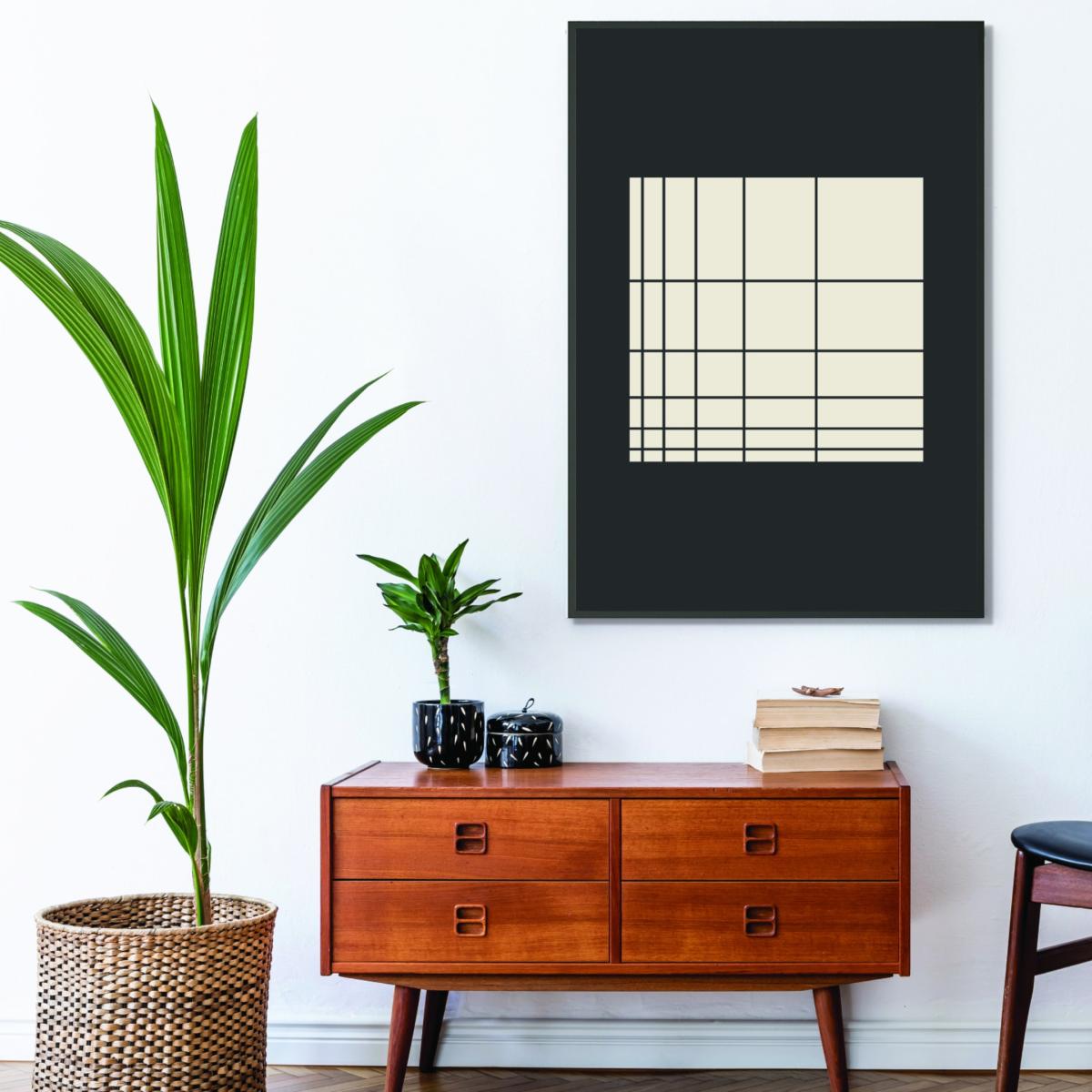 Black Geometric Vibes #3 A2 420 X 594Mm Stanley Print House – image 3