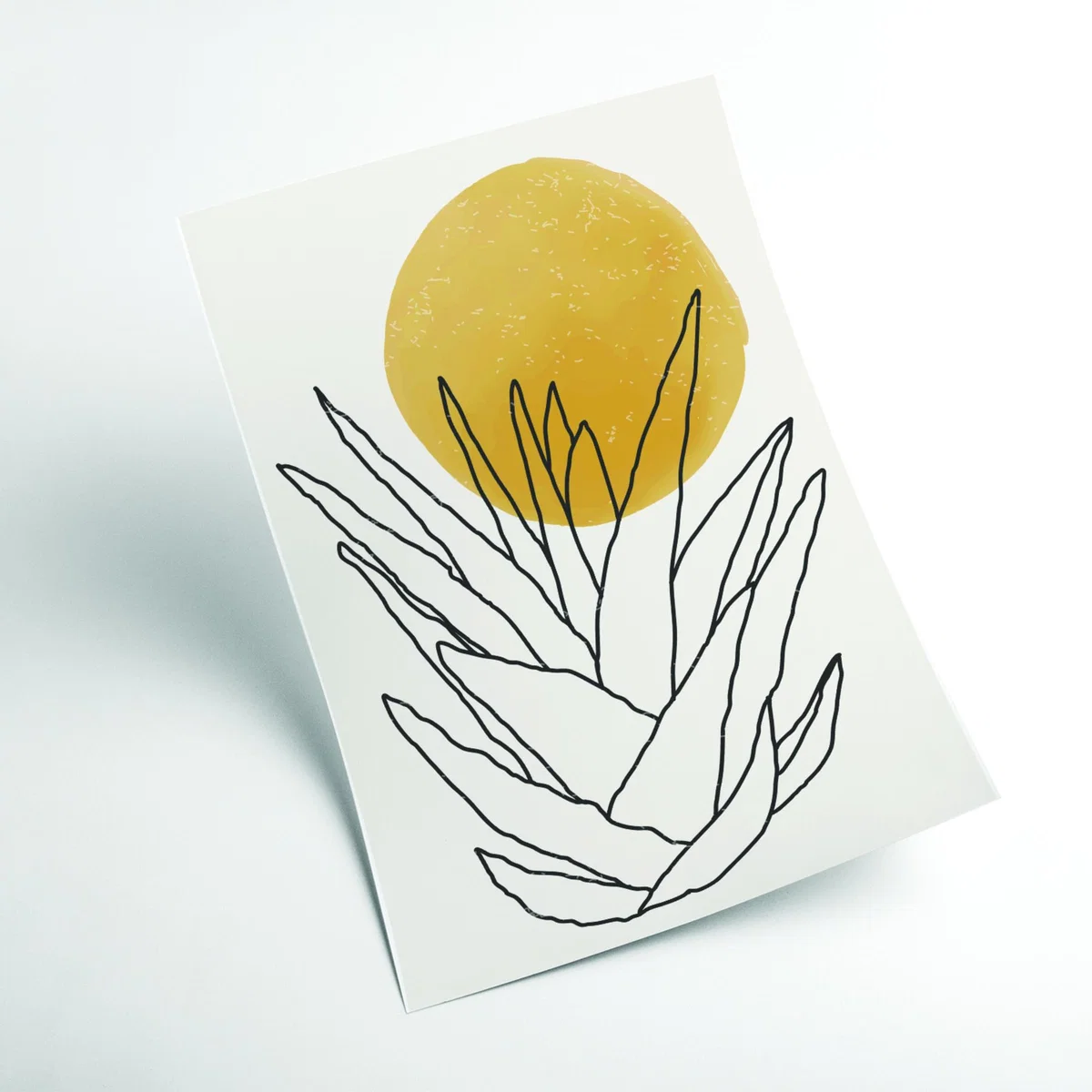 Yellow / Orange Abstract Agave Sunshine #1 Extra Small Stanley Print House – image 2