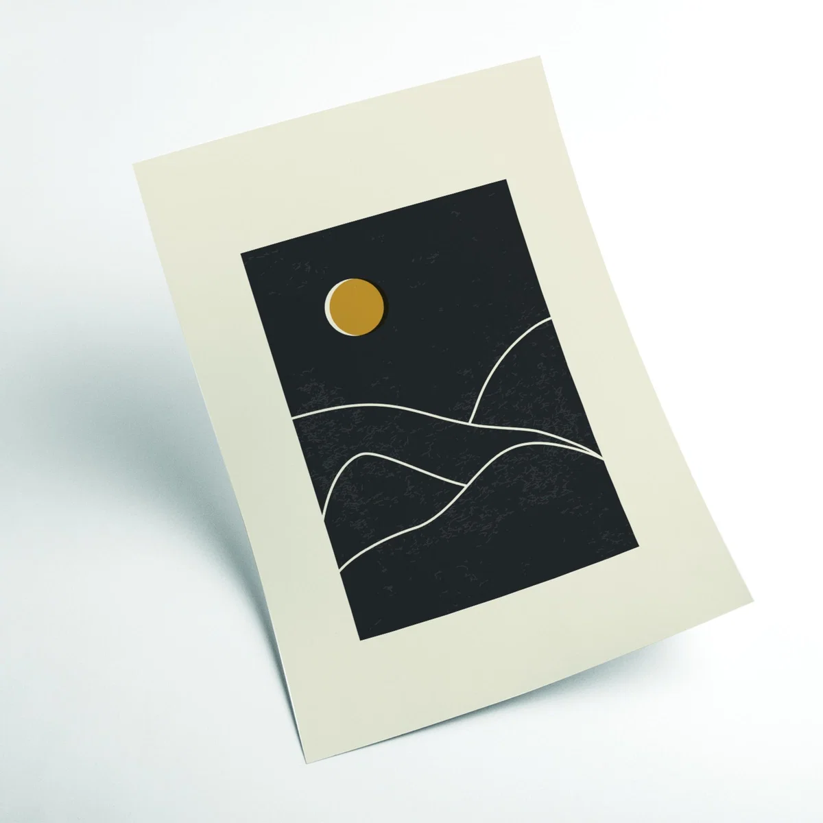 Black Minimal Sunset Vibes #2 Small Stanley Print House – image 2