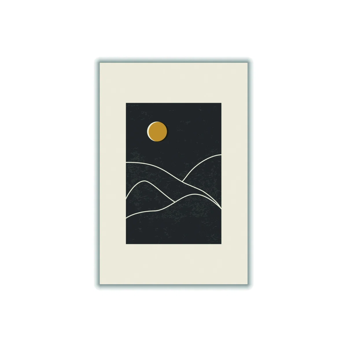 Black Minimal Sunset Vibes #2 Small Stanley Print House – image 1