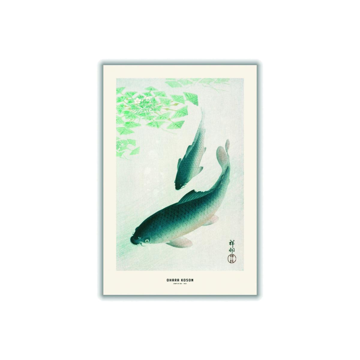 Blue Ohara Koson - Carp Or Koi A1 594 X 841Mm Stanley Print House – image 1