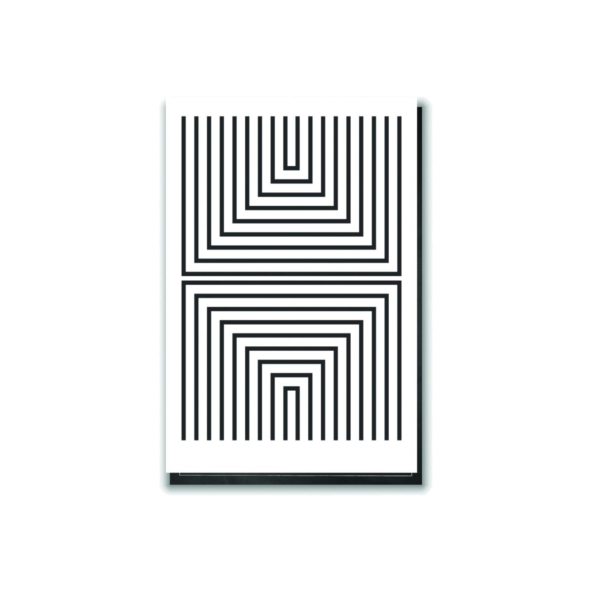 Black Pattern Series -3 A1 594 X 841Mm Stanley Print House – image 1