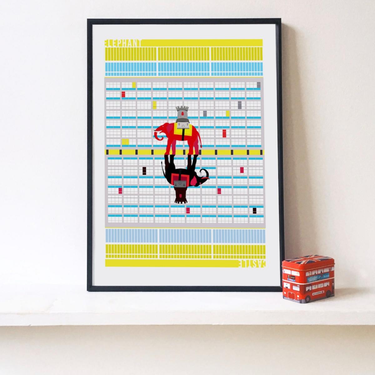 Elephant & Castle Art Print A3 297 X 420Mm Eye for London Prints – image 2