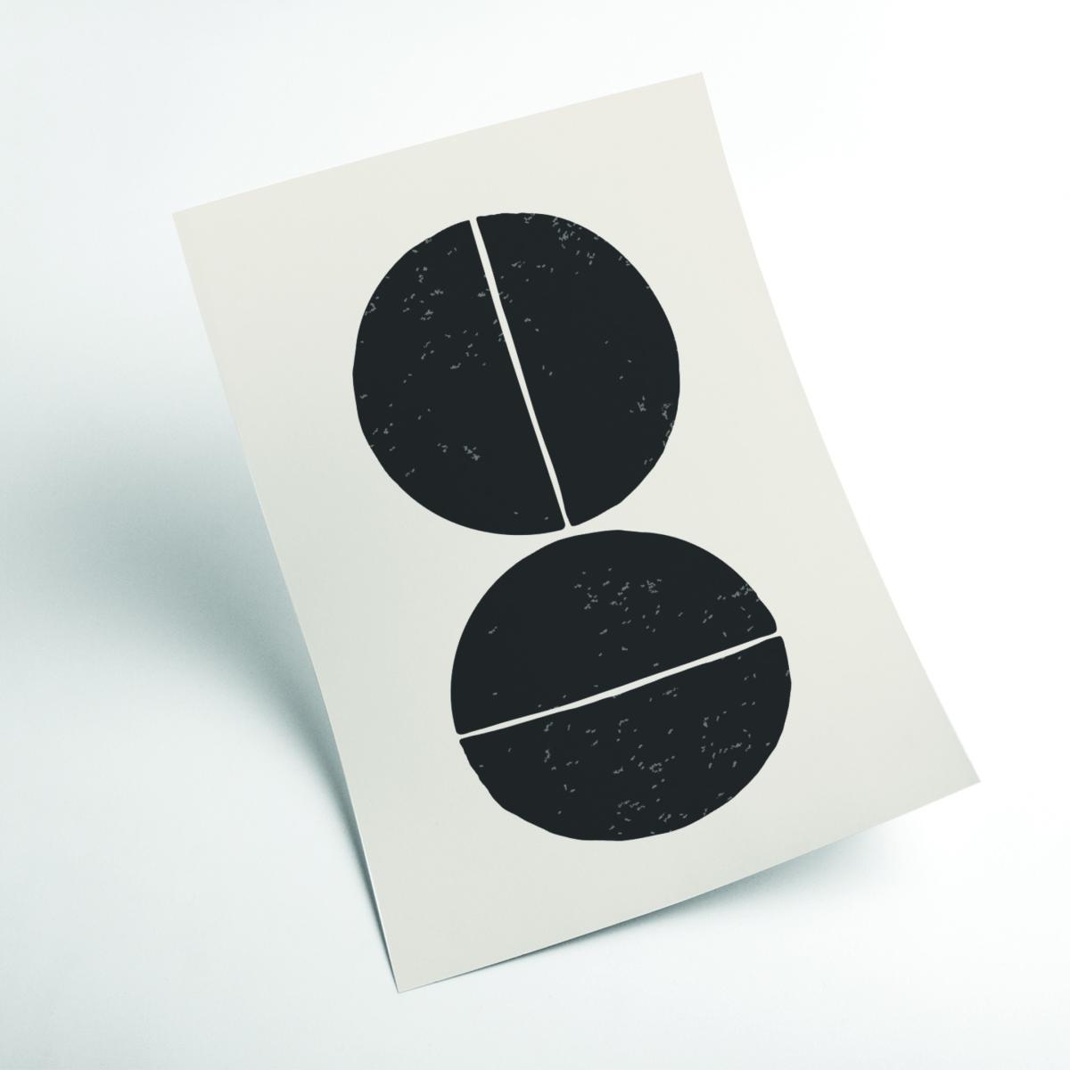 Black Minimal Circles #2 Extra Small Stanley Print House – image 2