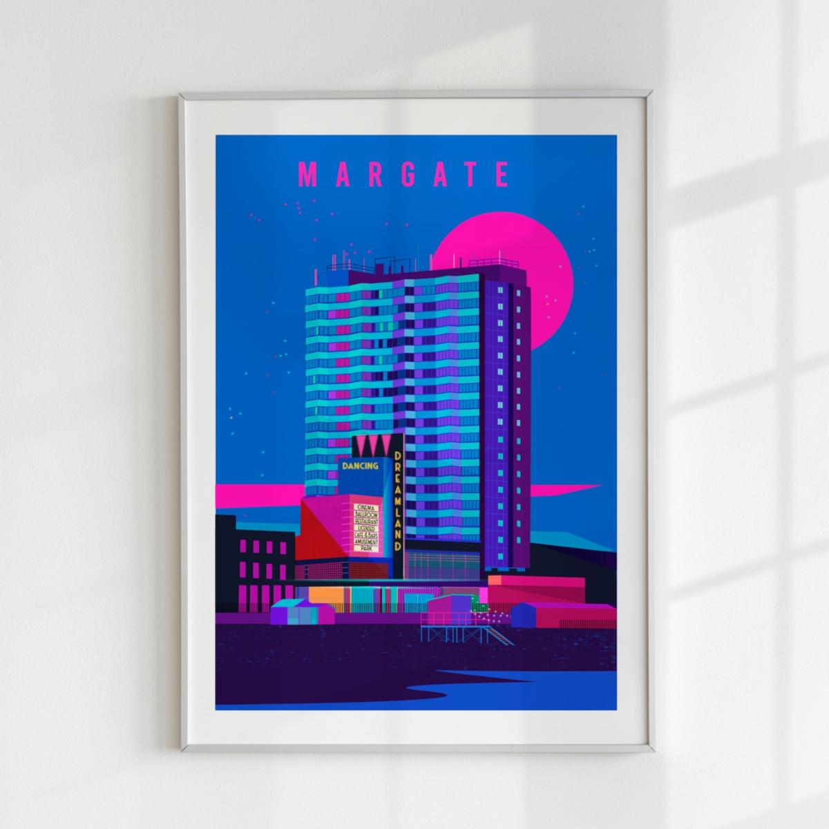 Margate By Night Art Print | A3 | 297 X 420Mm | Eye for London Prints – image 2