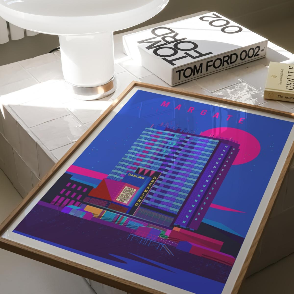 Margate By Night Art Print | A3 | 297 X 420Mm | Eye for London Prints – image 4