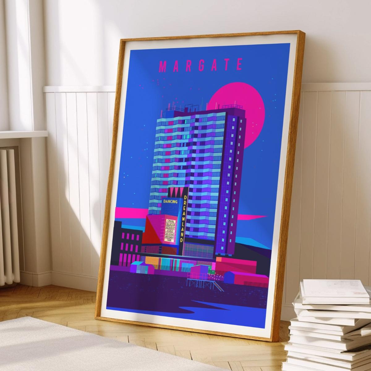 Margate By Night Art Print | A3 | 297 X 420Mm | Eye for London Prints – image 5
