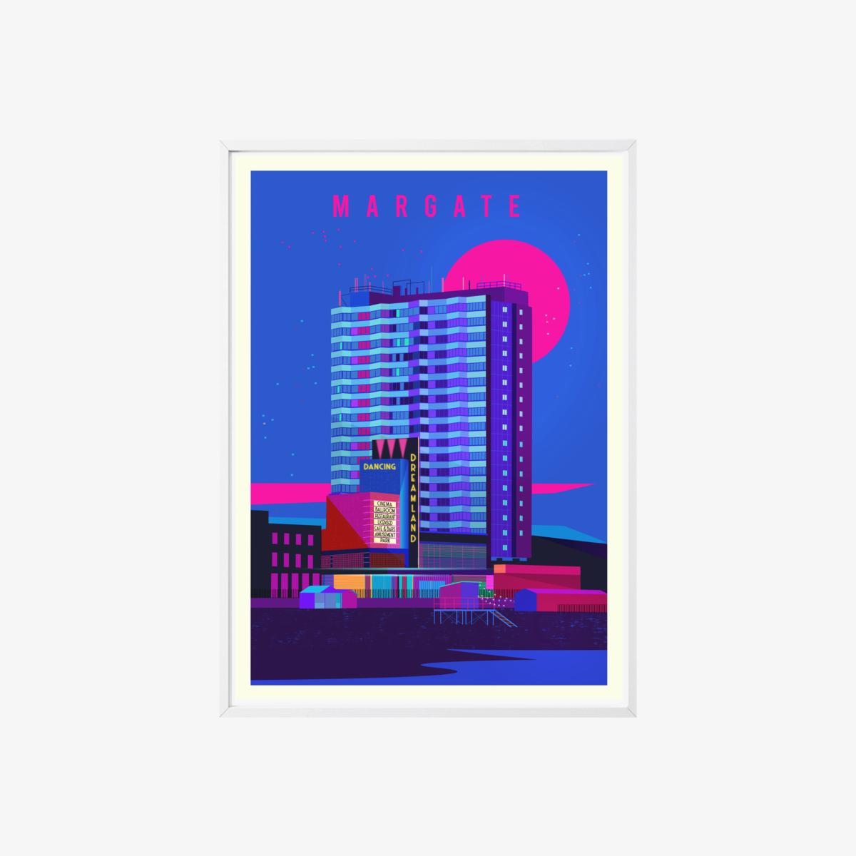Margate By Night Art Print | A3 | 297 X 420Mm | Eye for London Prints – image 1