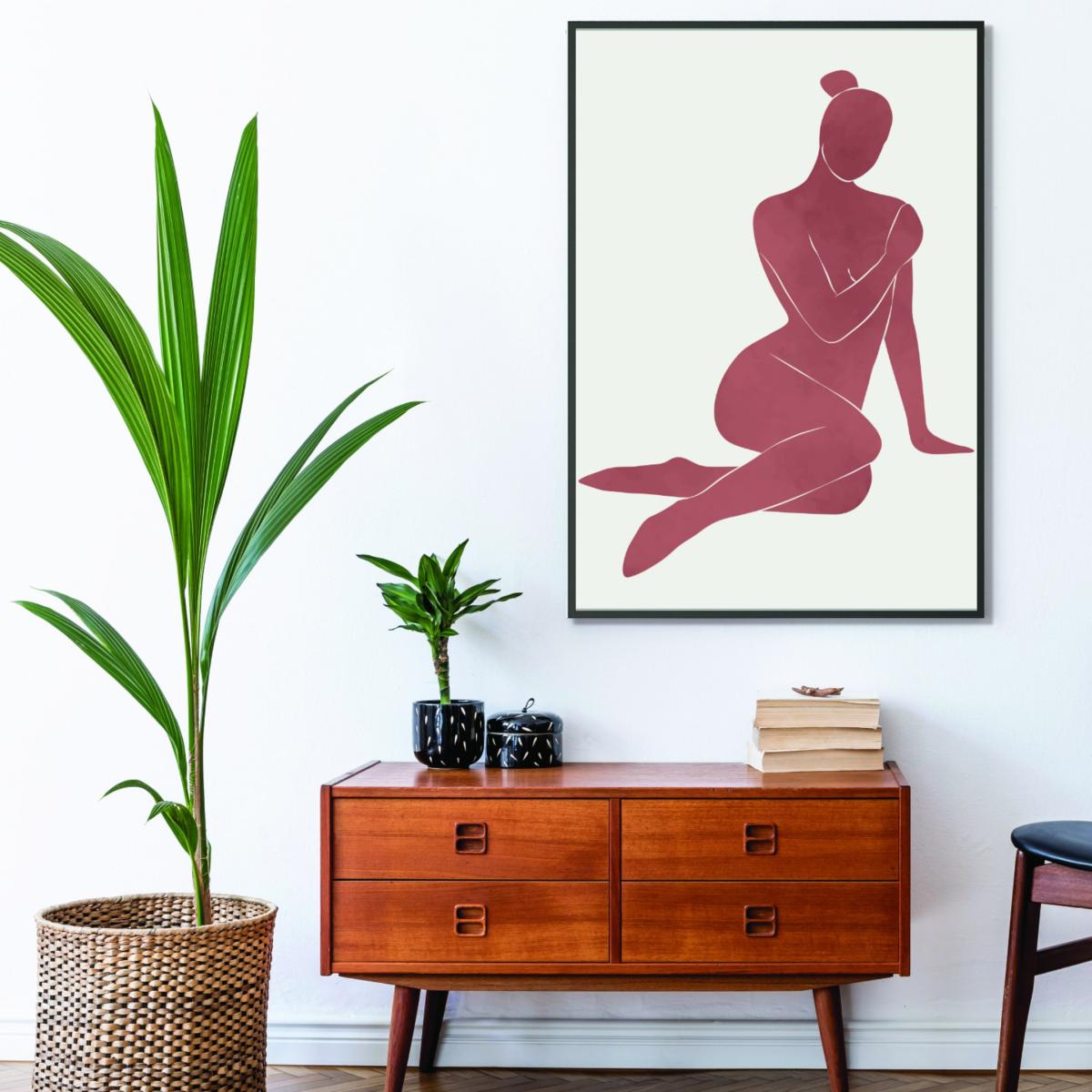 Pink / Purple Henri Matisse Minimal Woman #2 A3 297 X 420Mm Stanley Print House – image 3