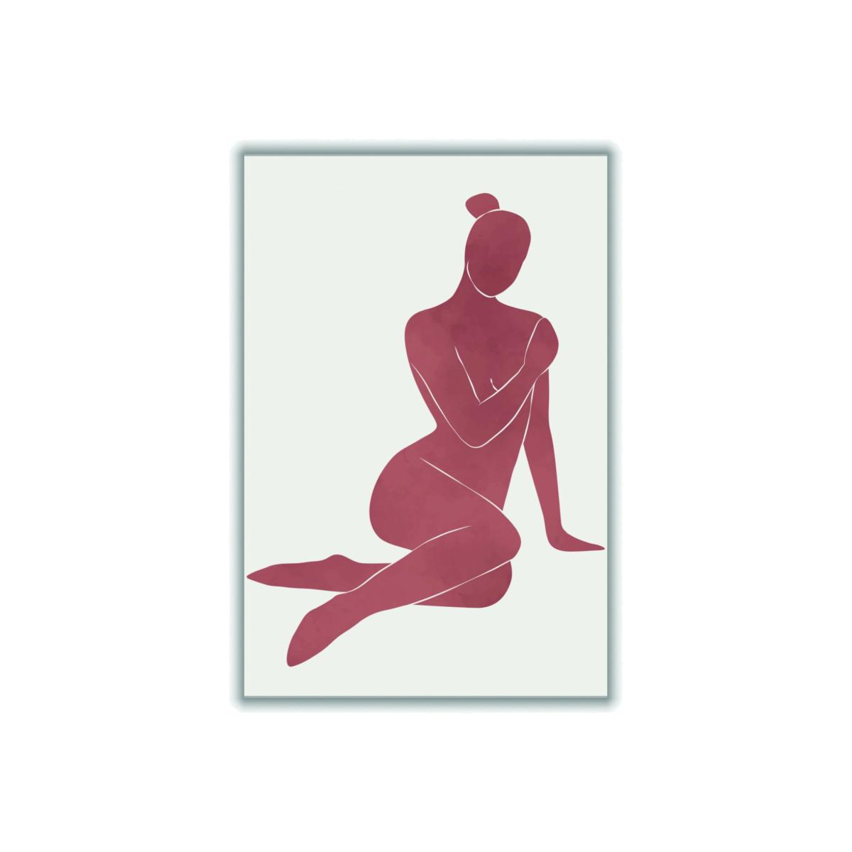 Pink / Purple Henri Matisse Minimal Woman #2 A3 297 X 420Mm Stanley Print House – image 1
