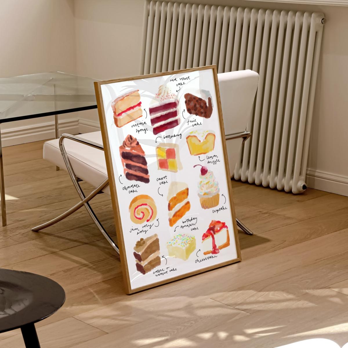 Cake Hand Painted Art Print - A2 Natalie Cass Art – image 3
