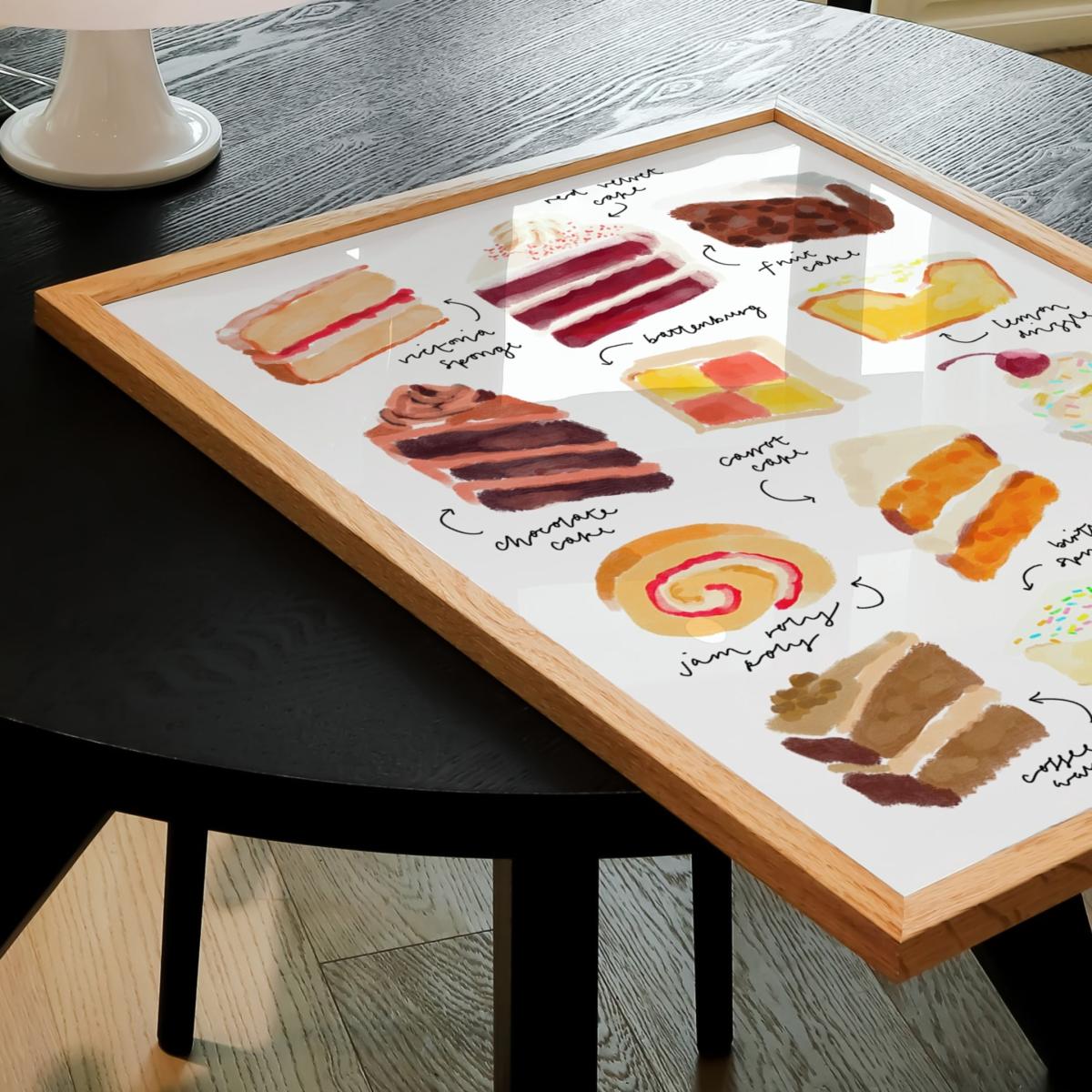 Cake Hand Painted Art Print - A2 Natalie Cass Art – image 4