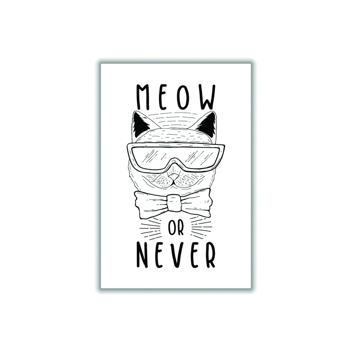 Black Meow Or Never A1 594 X 841Mm Stanley Print House – image 1