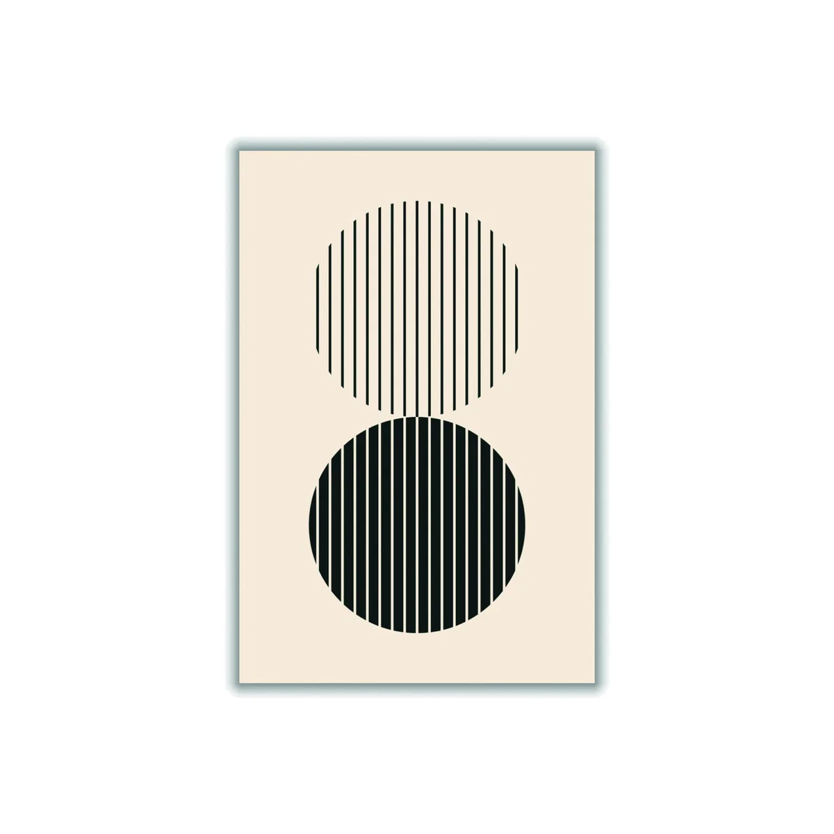 Black Minimal Circle Vibes #4 Extra Large Stanley Print House – image 1