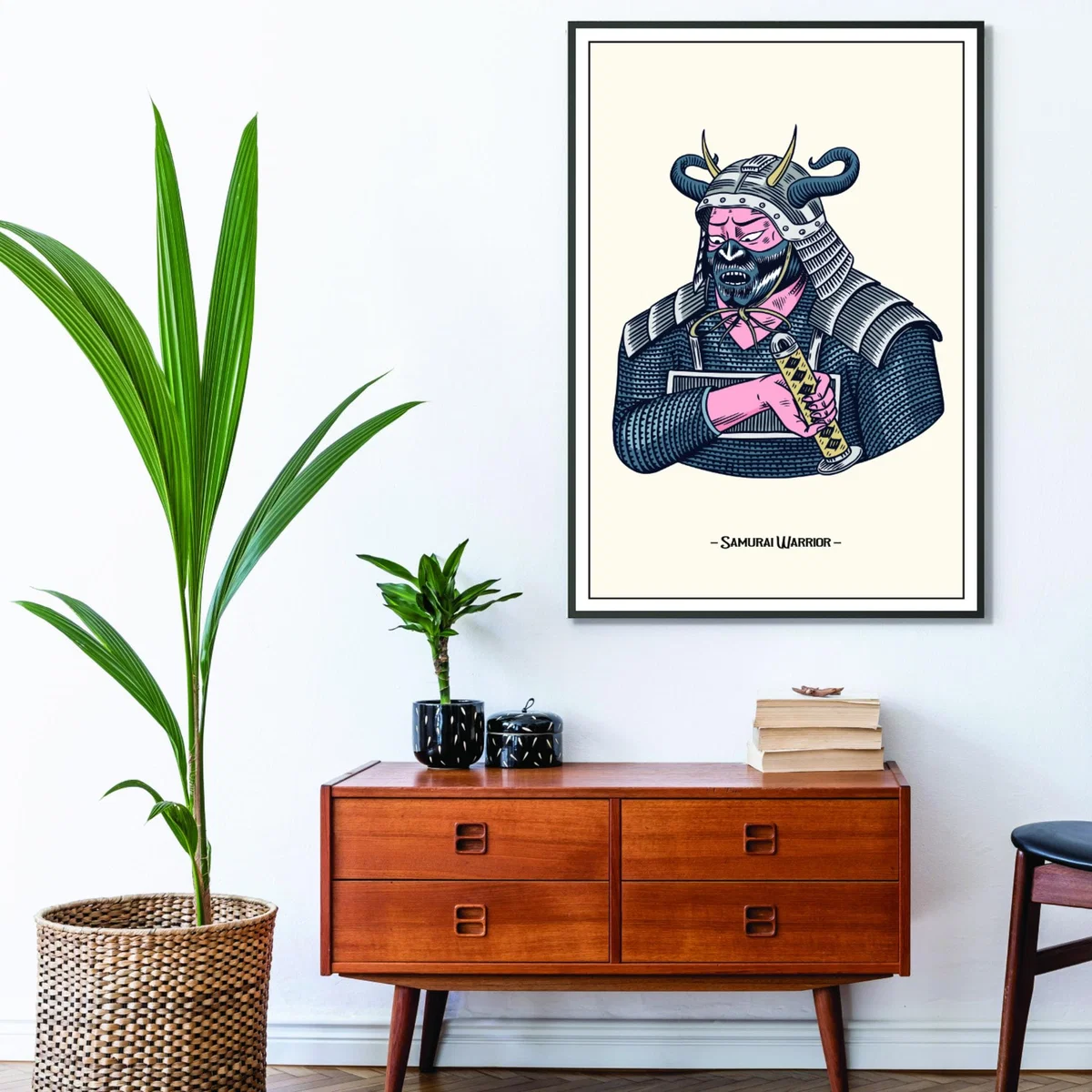 Grey Samurai Warrior A1 594 X 841Mm Stanley Print House – image 3