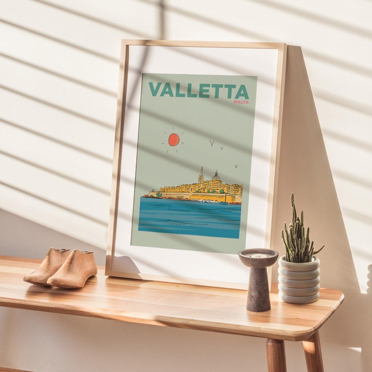 Valletta, Malta Summer Escapes Print Places & Spaces Art Co. – image 2