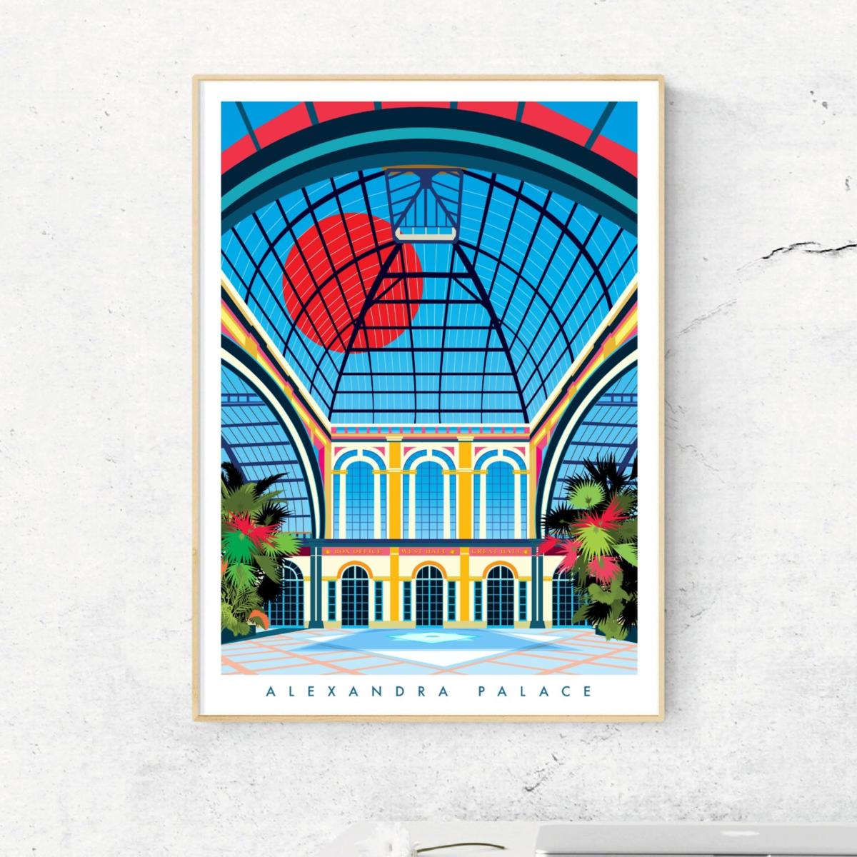 Alexandra Palace London Art Print A3 297 X 420Mm Eye for London Prints – image 2