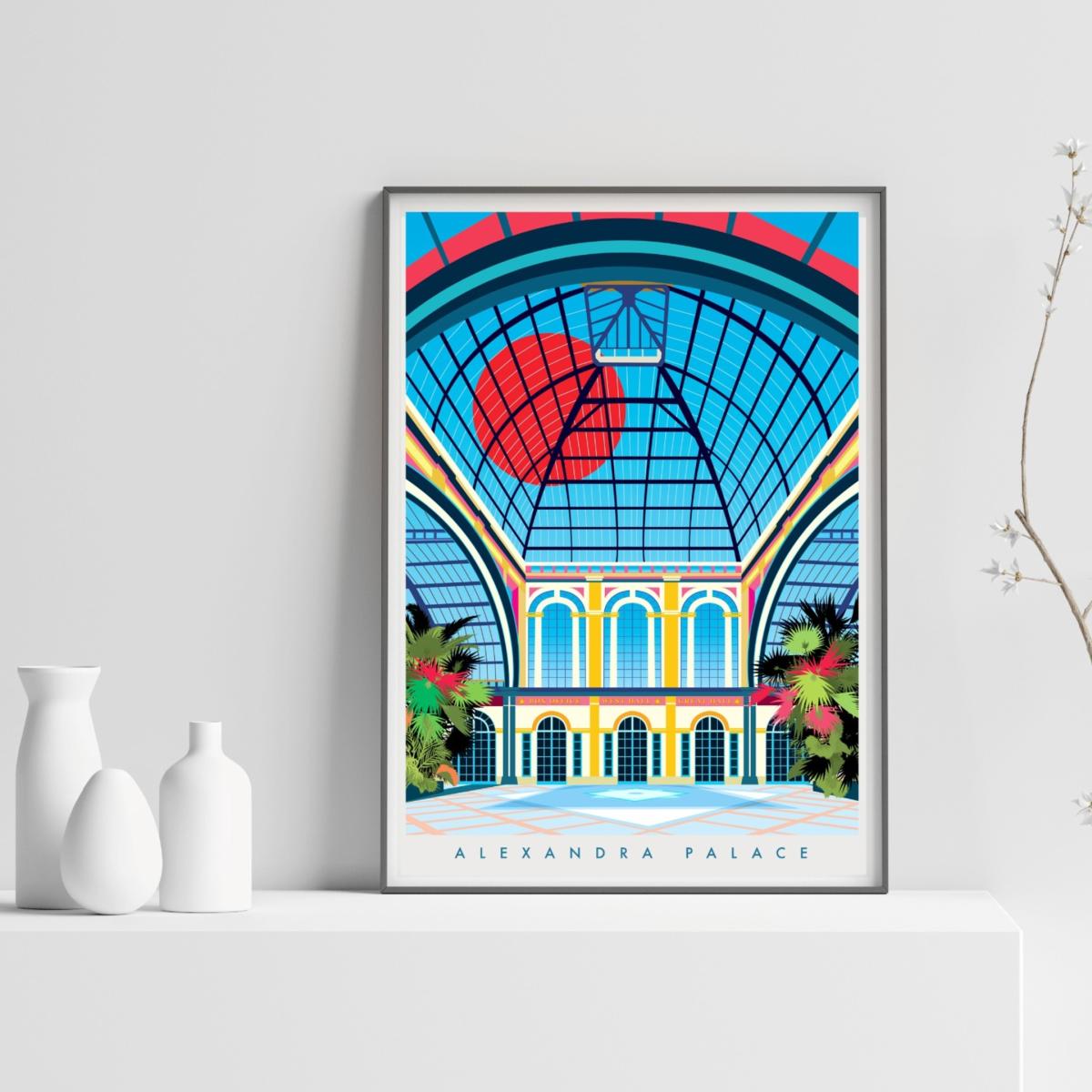 Alexandra Palace London Art Print A3 297 X 420Mm Eye for London Prints – image 3