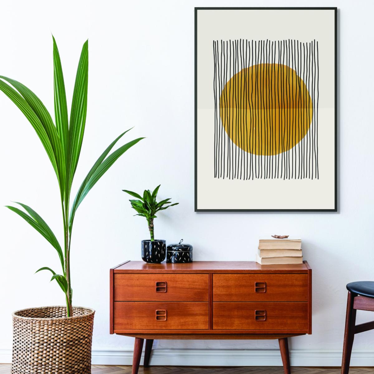 Yellow / Orange Boho Suns Series #4 Small Stanley Print House – image 3