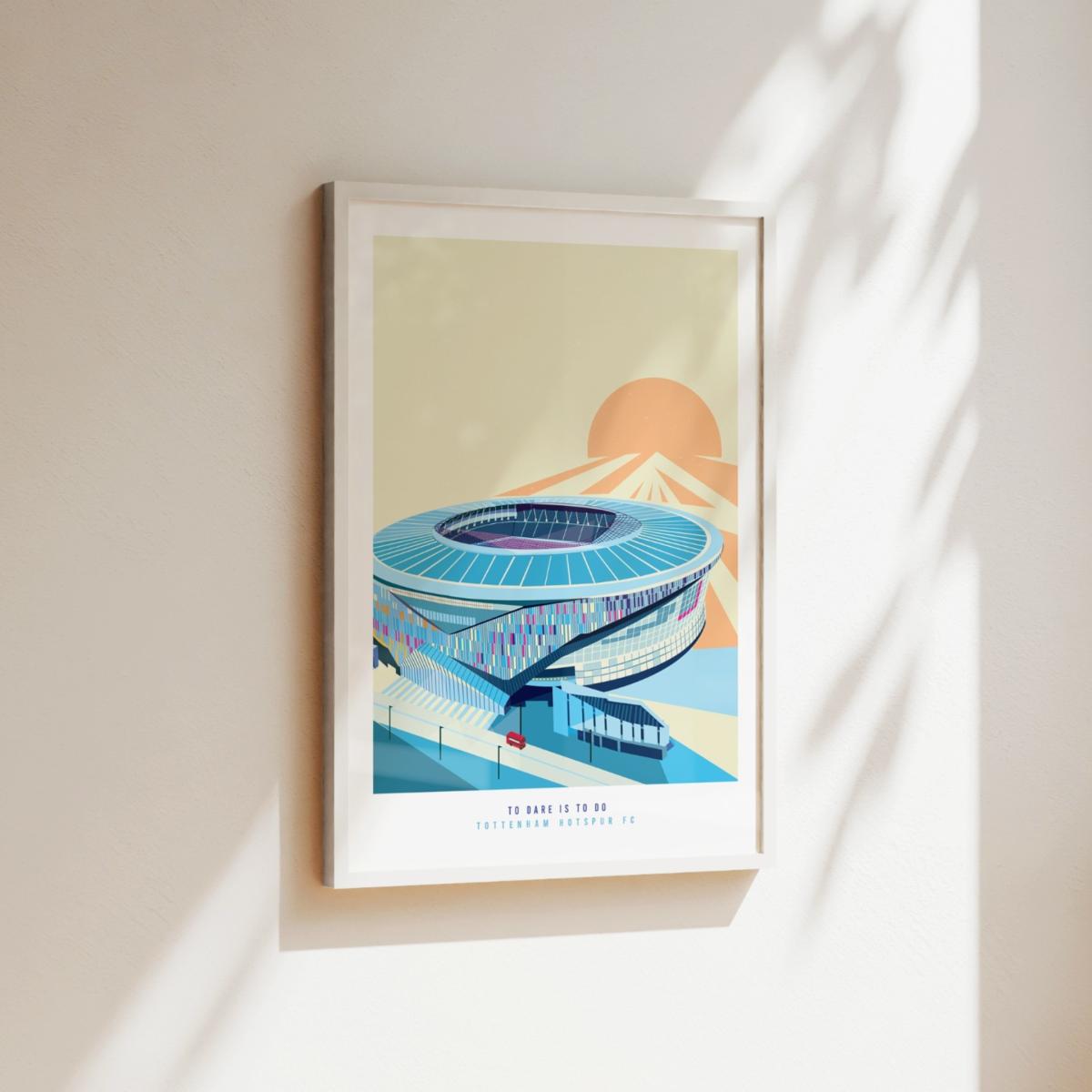 Neutrals The Tottenham Stadium London Art Print A3 297 X 420Mm Eye for London Prints – image 2