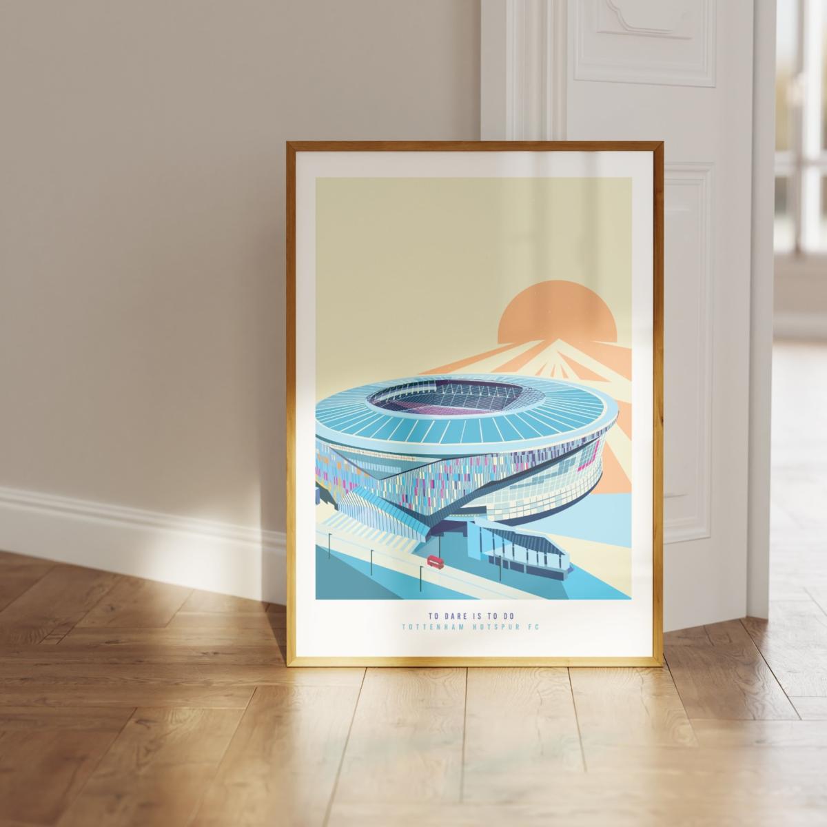 Neutrals The Tottenham Stadium London Art Print A3 297 X 420Mm Eye for London Prints – image 5