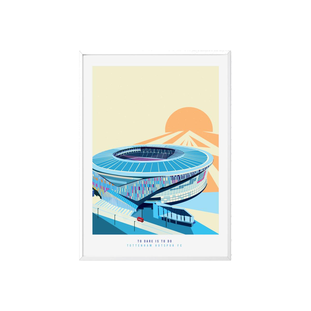 Neutrals The Tottenham Stadium London Art Print A3 297 X 420Mm Eye for London Prints – image 1