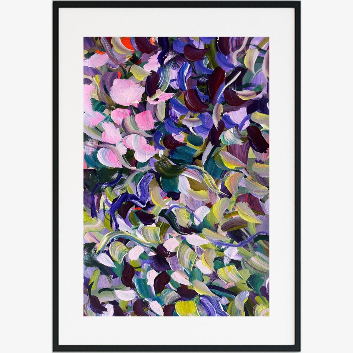 Pink / Purple Lavender Haze - Abstract Floral Print Jessica Slack Studio – image 1