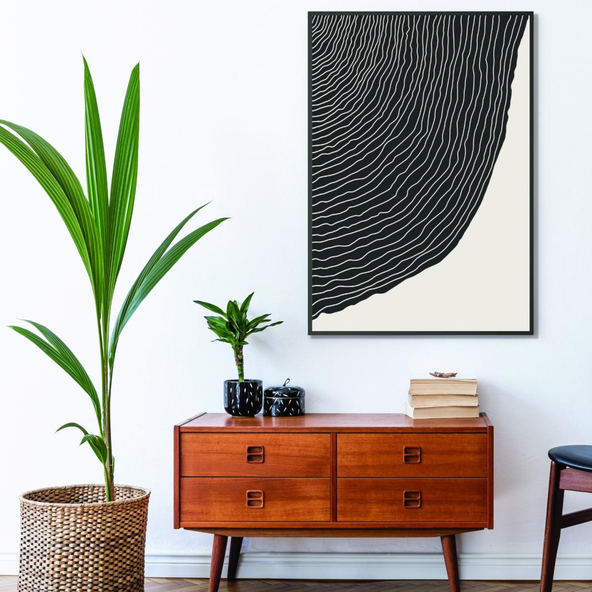 Black Minimal Line Design #1 A2 420 X 594Mm Stanley Print House – image 3