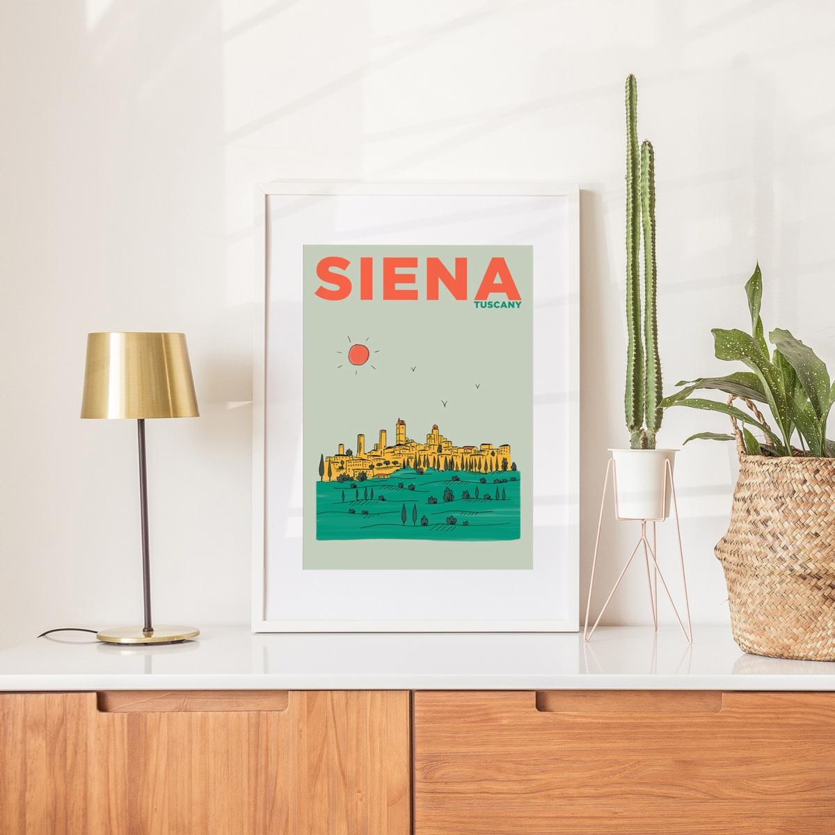 Siena Tuscany Summer Escapes Print Places & Spaces Art Co. – image 2