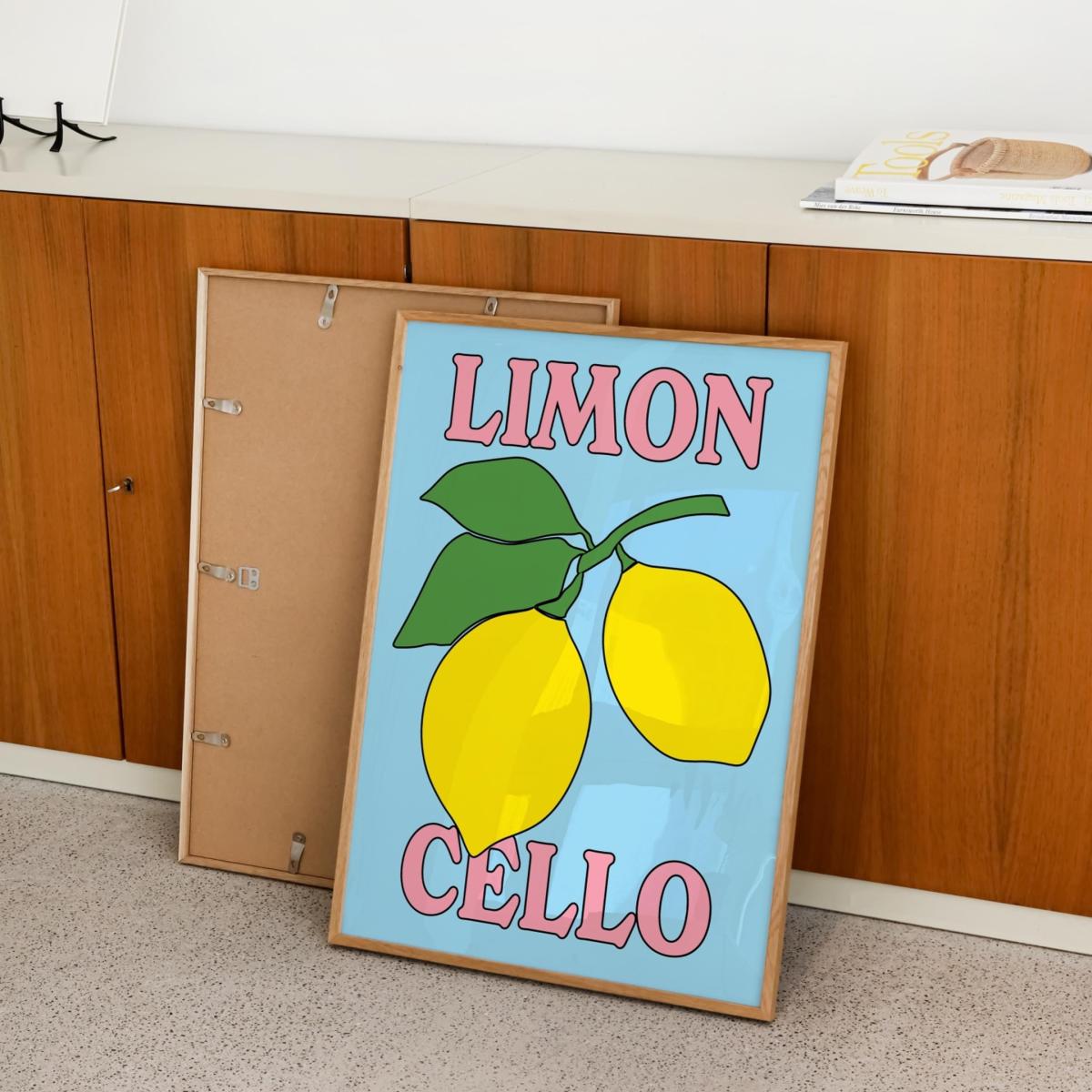 Blue / Yellow / Orange A3 Blue Limoncello Print Sofe Store – image 2