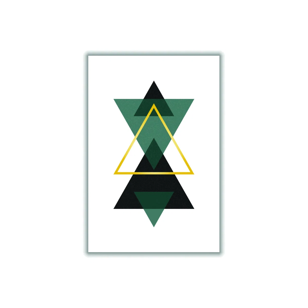 Black Minimal Triangle Collection 3 A1 594 X 841Mm Stanley Print House – image 1