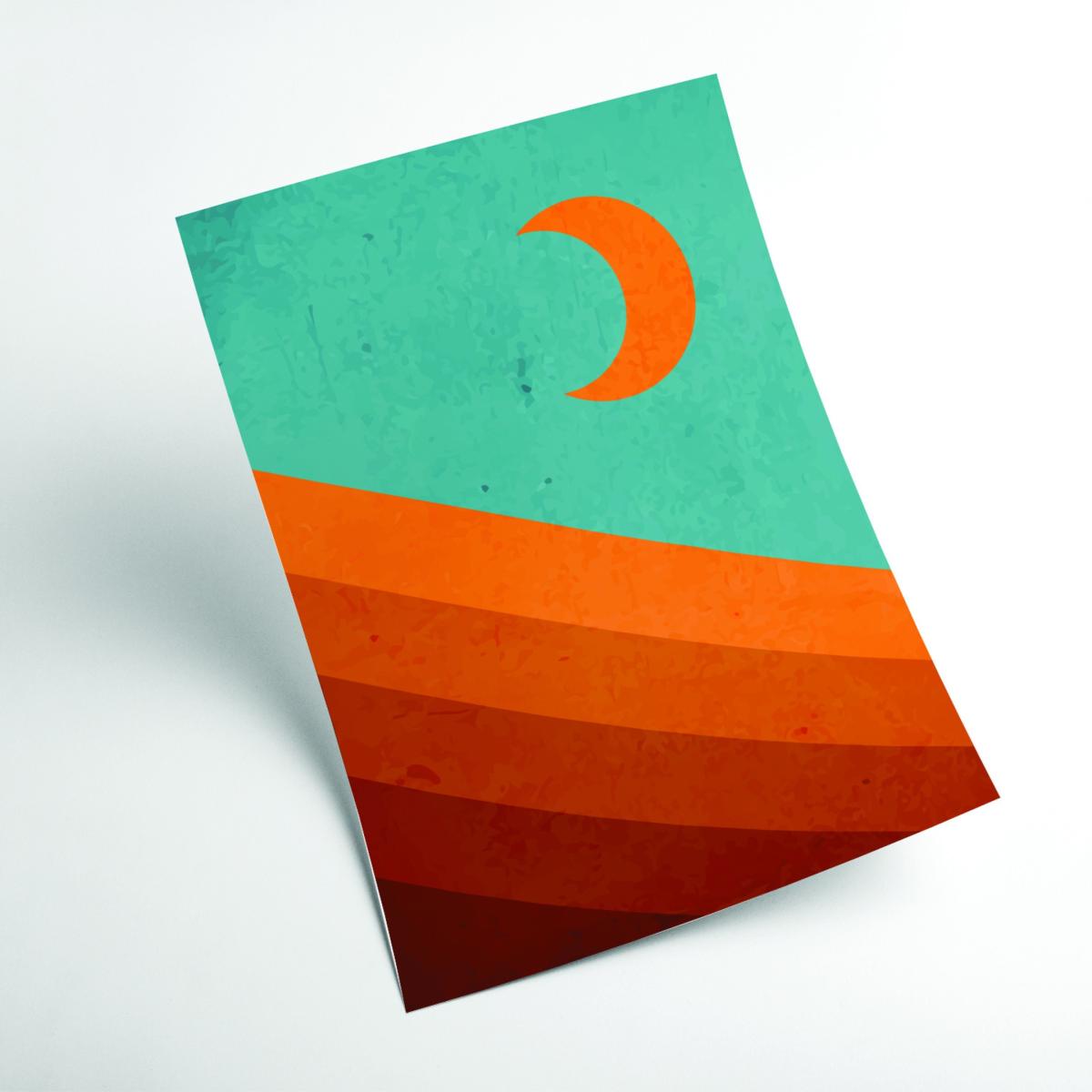 Yellow / Orange Abstract Mountain Sunrise Iii A3 297 X 420Mm Stanley Print House – image 2
