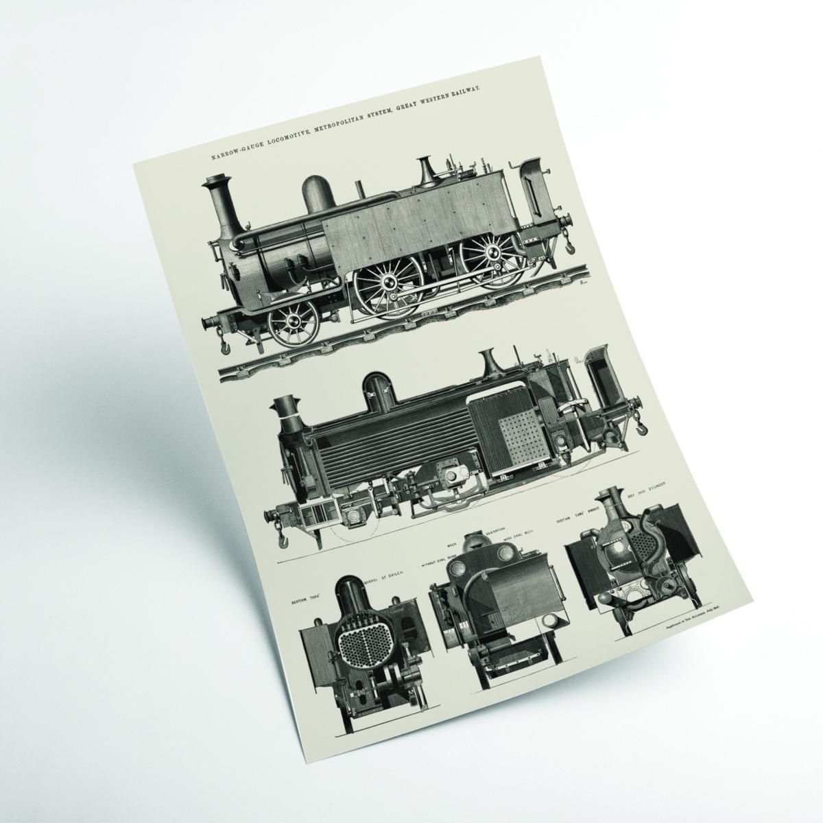 Neutrals Engine Train Extra Large Stanley Print House – image 2