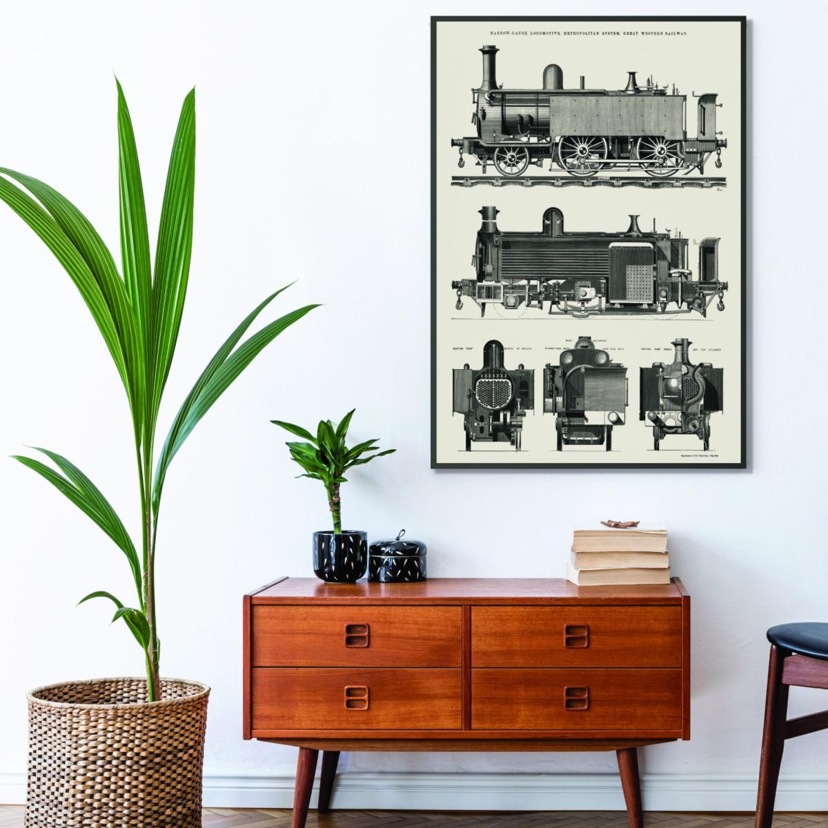 Neutrals Engine Train Extra Large Stanley Print House – image 3