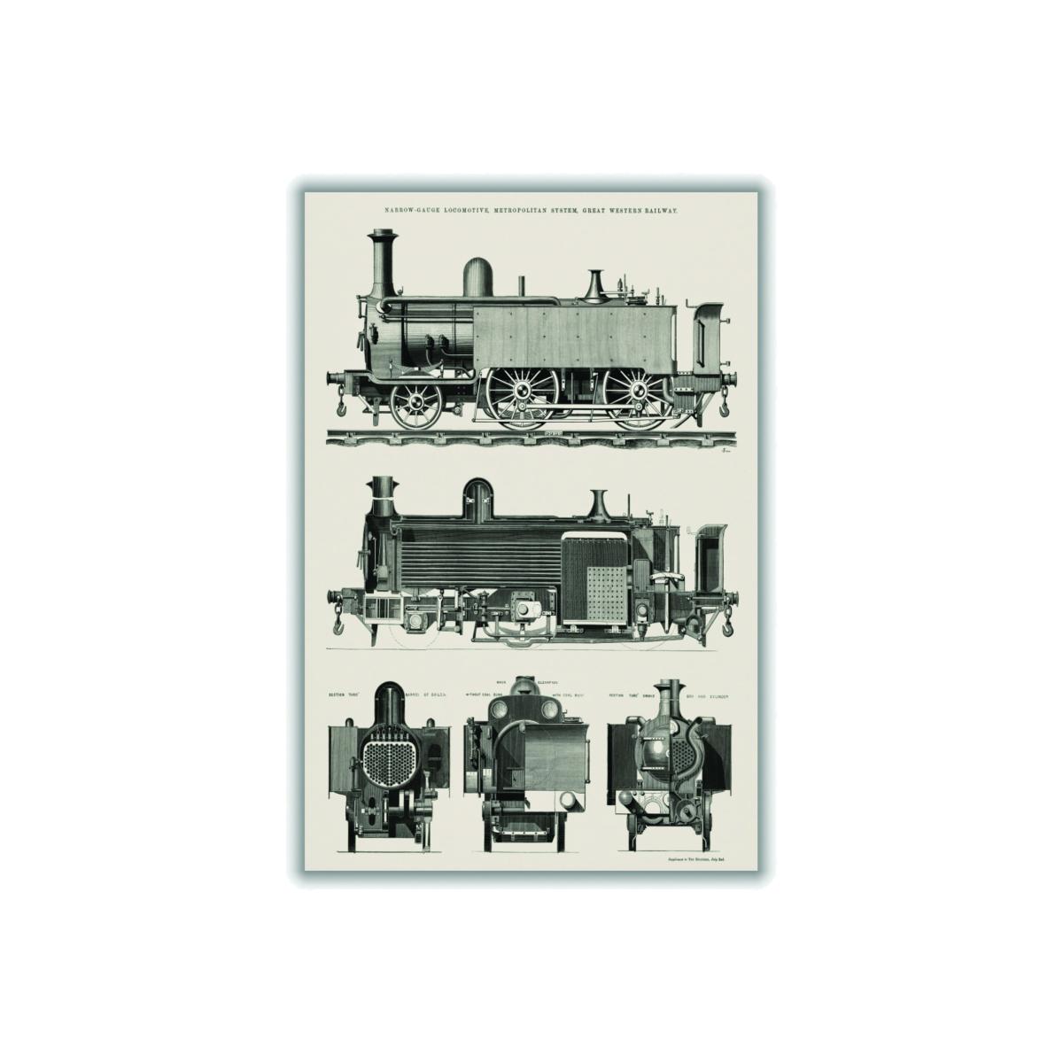 Neutrals Engine Train Extra Large Stanley Print House – image 1