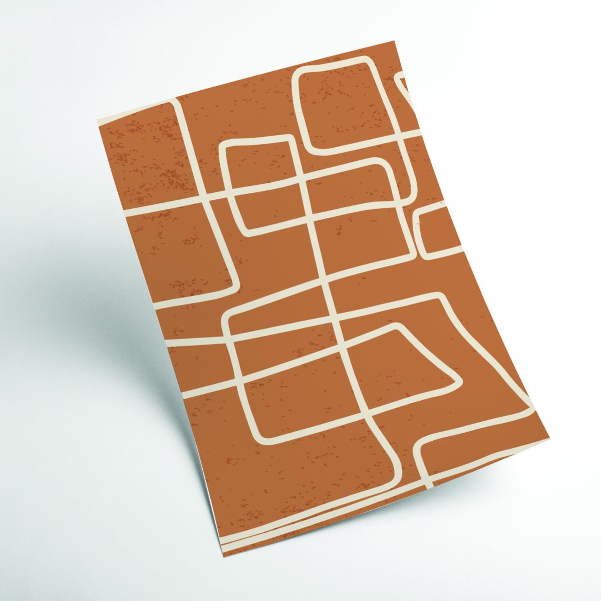 Brown Lines Lines Lines #4 A4 210 X 297Mm Stanley Print House – image 2