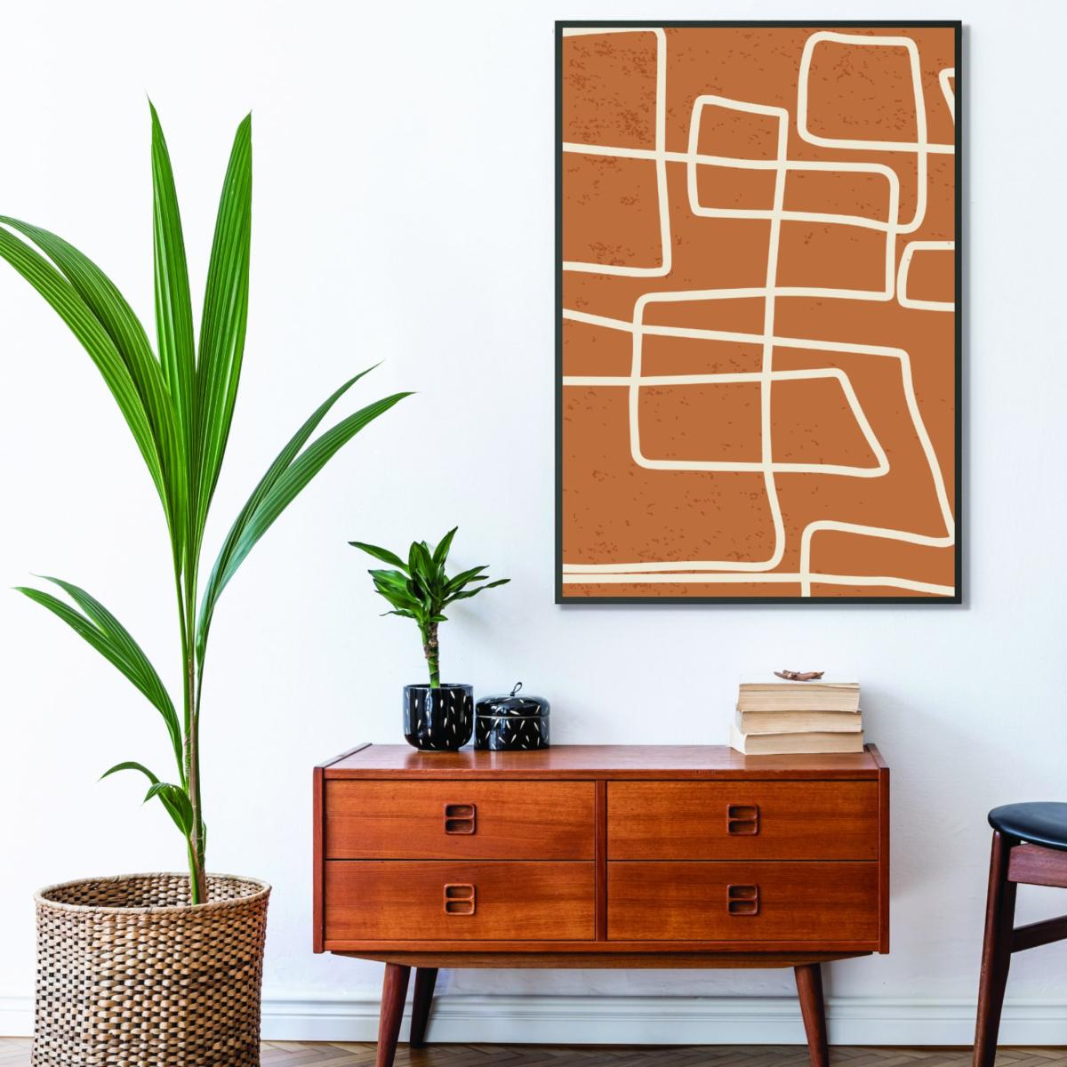 Brown Lines Lines Lines #4 A4 210 X 297Mm Stanley Print House – image 3