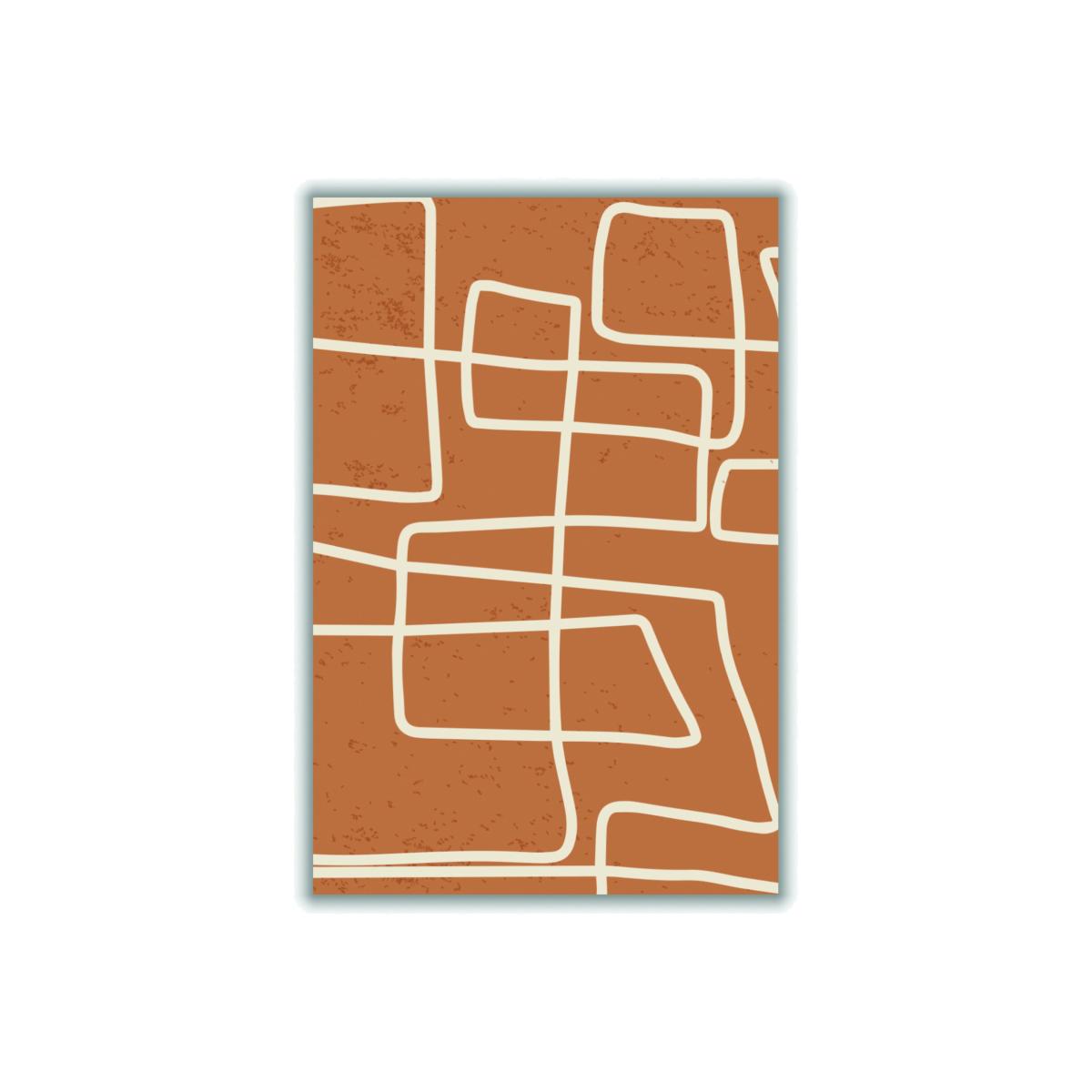 Brown Lines Lines Lines #4 A4 210 X 297Mm Stanley Print House – image 1