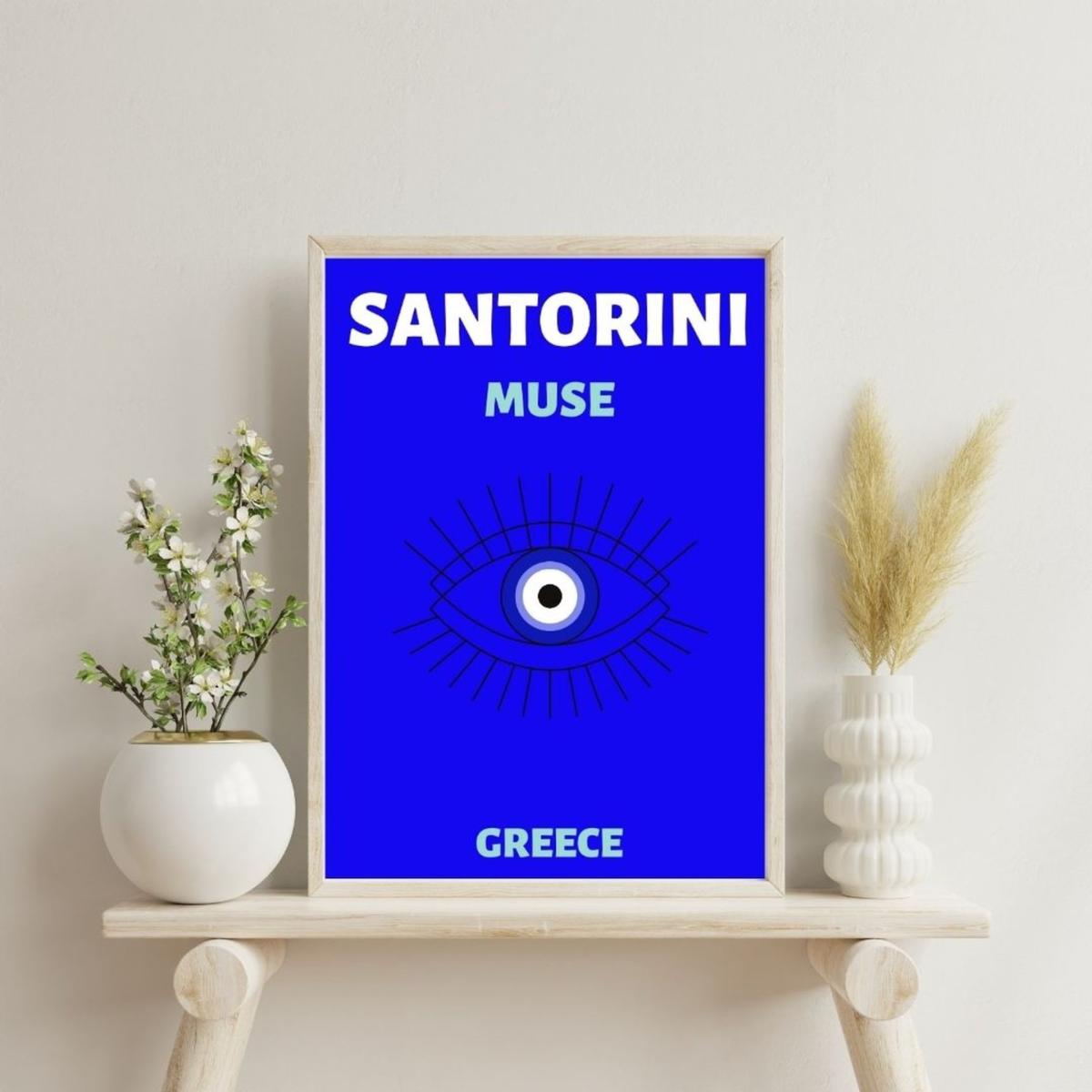 Blue Santorini Muse | Artchi – image 2