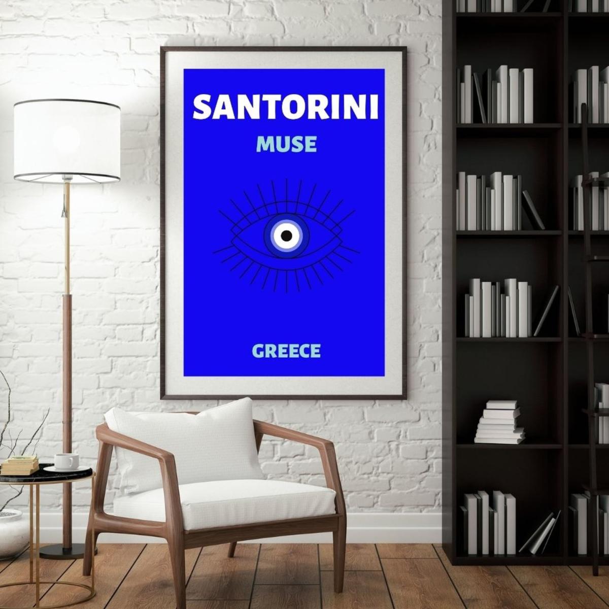 Blue Santorini Muse | Artchi – image 3