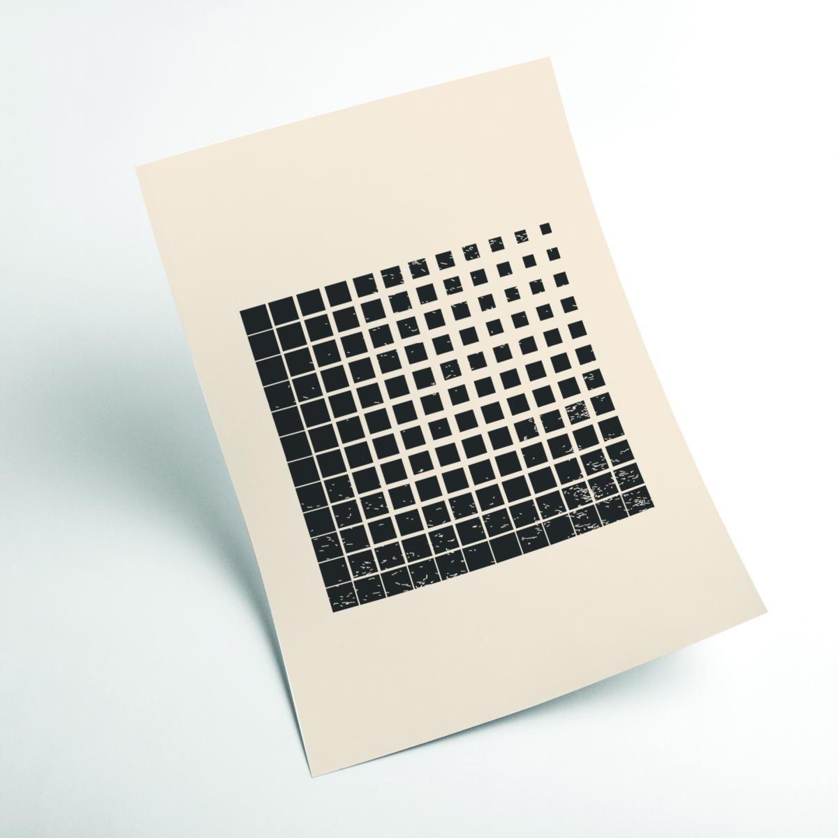 Black Minimal Halftone Shapes 4 Large Stanley Print House – image 2